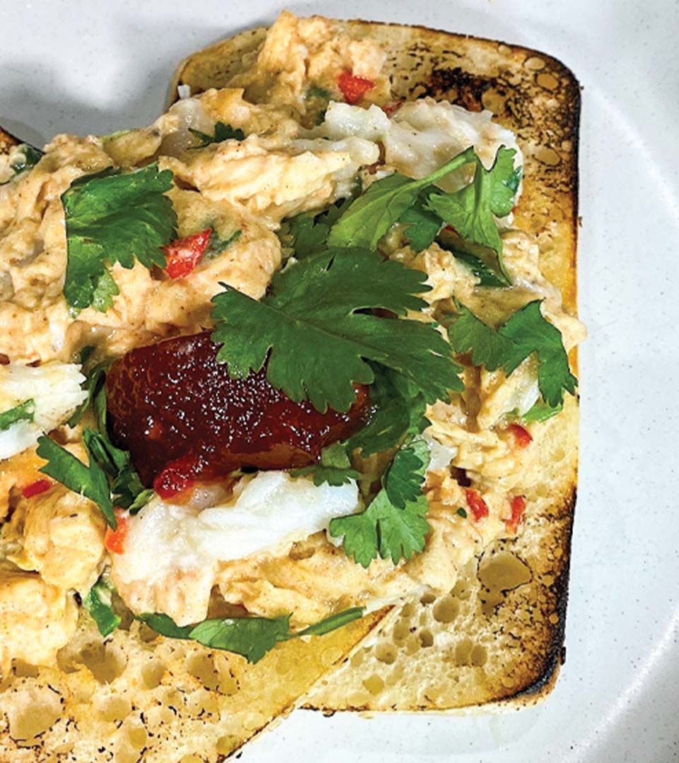 Chilli Crab Scrambled Eggs Cooking with Cara